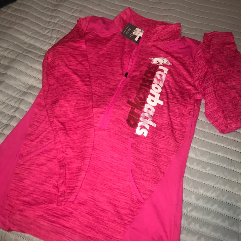 Arkansas Razorback Hot Pink Pullover Medium